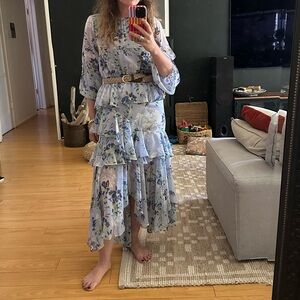 Misa Los Angeles Lavander Floral Maxi Dress